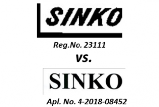 Applied-for mark “SINKO” is being opposed